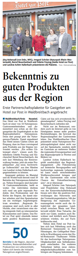 3 Rheinzeitung 27.04.22 Bekenntnis zu guten Produkten aus der Region